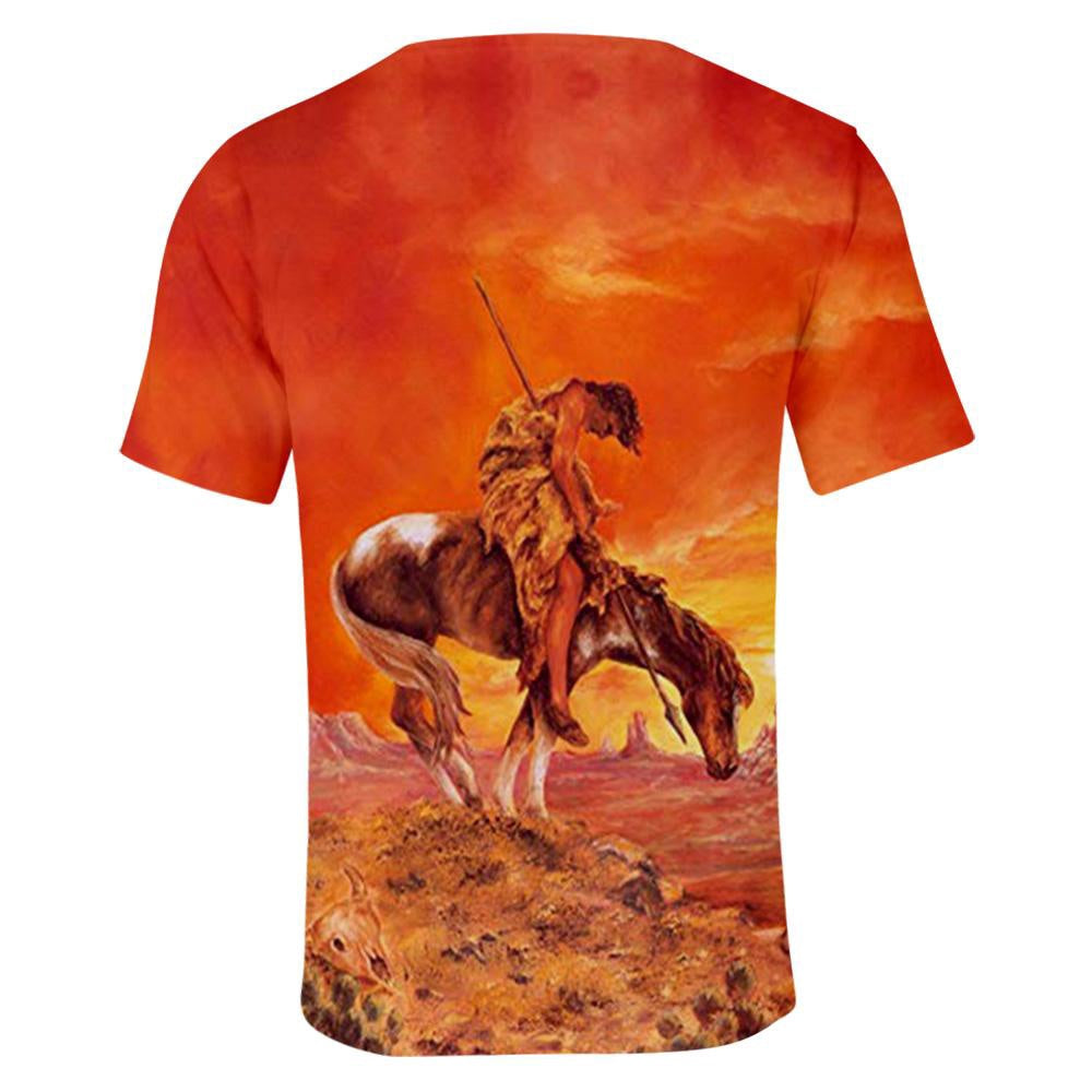 Native American T Shirt, Native American Warrior 3D All Over Printed T Shirt, Native American Graphic Tee For Men Women