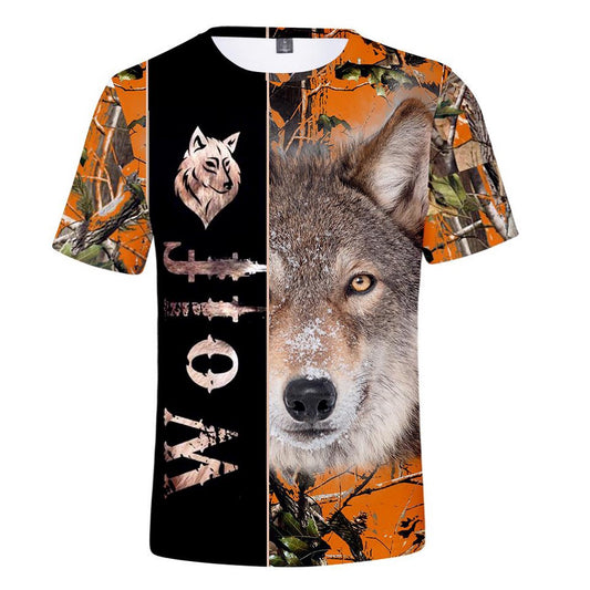 Native American T Shirt, Native American Wolf 3D All Over Printed T Shirt, Native American Graphic Tee For Men Women