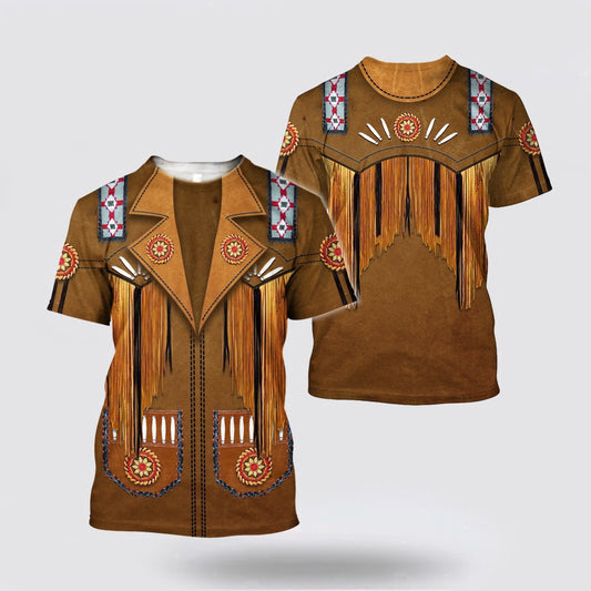Native American T Shirt, Navajo Warriors Native American 3D All Over Printed T Shirt, Native American Graphic Tee For Men Women