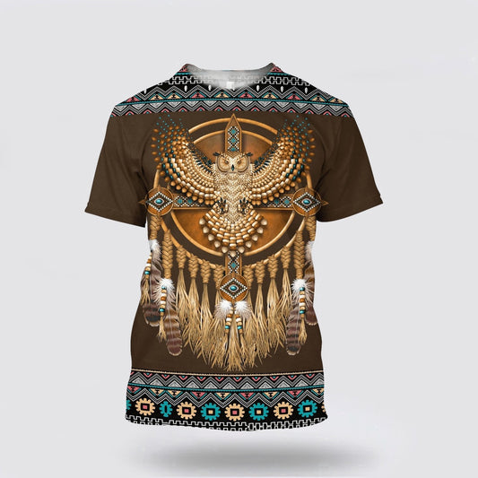 Native American T Shirt, Pride Chic Native American 3D All Over Printed T Shirt, Native American Graphic Tee For Men Women