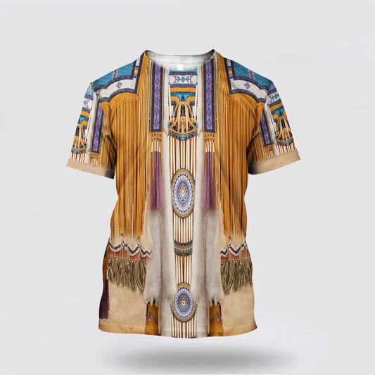 Native American T Shirt, Proud Heritage Native American 3D All Over Printed T Shirt, Native American Graphic Tee For Men Women