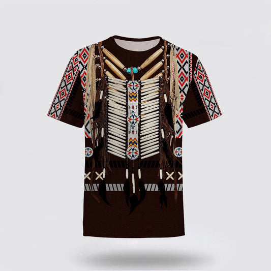 Native American T Shirt, Proud Tradition Native American 3D All Over Printed T Shirt, Native American Graphic Tee For Men Women