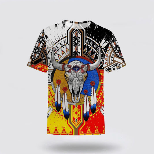 Native American T Shirt, Quintessence Of Heaven And Earth Native American 3D All Over Printed T Shirt, Native American Graphic Tee For Men Women