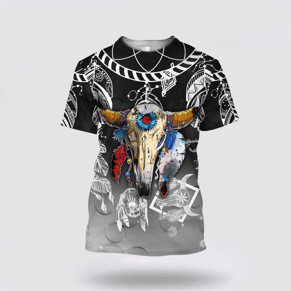 Native American T Shirt, Sacrificial Ceremony Native American 3D All Over Printed T Shirt, Native American Graphic Tee For Men Women