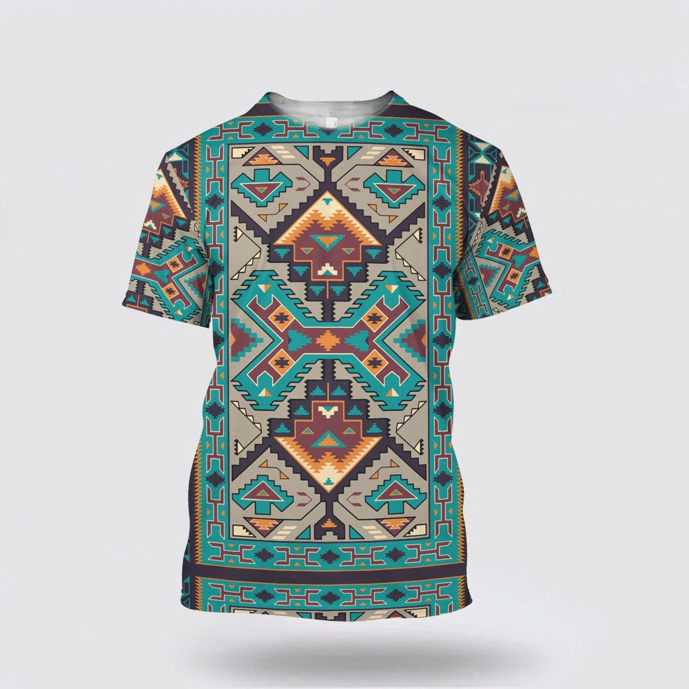 Native American T Shirt, Special Details Native American 3D All Over Printed T Shirt, Native American Graphic Tee For Men Women