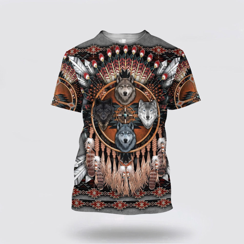 Native American T Shirt, Territories Native American 3D All Over Printed T Shirt, Native American Graphic Tee For Men Women
