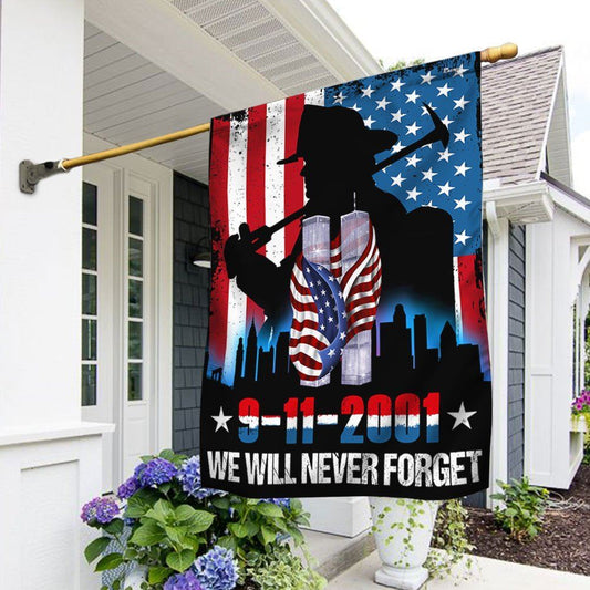 Patriot Day We Will Never Forget 911 American Flag, Christian Flag, Religious Flag, Christian Outdoor Decor