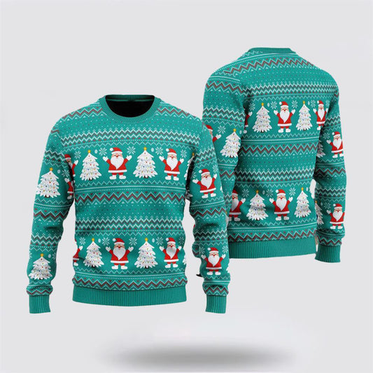 Santa Claus Joyful Holiday Ugly Christmas Sweater For Men And Women, Christmas Gift, Christmas Winter Fashion