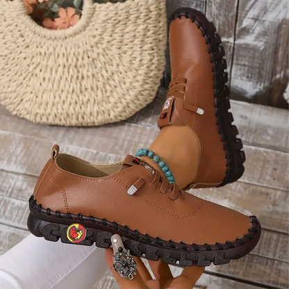 Women's Shoes, Wide Toe Box Leather Shoes Basic Colors, Women's Walking Shoes, Comfortable Women's Dress Shoes