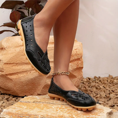 Women's Shoes, Wide Toe Box Wide Size Leather Moccasin Basic Colors, Women's Walking Shoes, Comfortable Women's Dress Shoes