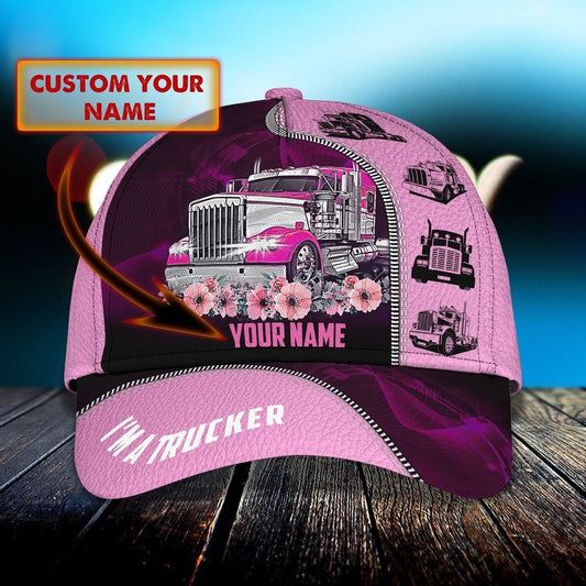 Trucker Girl Customized Name 3D Cap, Farm Cap, Farmer Baseball Cap, Cow Cap, Cow Gift, Farm Animal Hat
