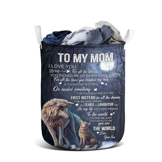 You'Re The World Laundry Baskets, Mother's Day Laundry Basket, Gift Basket For Bedroom