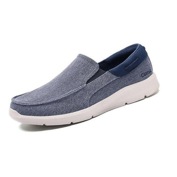 Men's Orthopedic Shoes, Comfort Stretch Slip-On Ortho Loafer Blue Shoes For Men