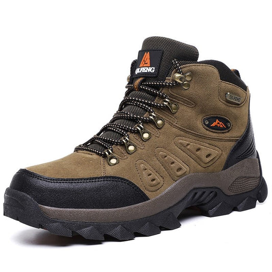 Men's Waterproof Boots For Work, Montana Mountains Men's Hiking Boots Brown, Comfortable Steel Toe Boots For Men
