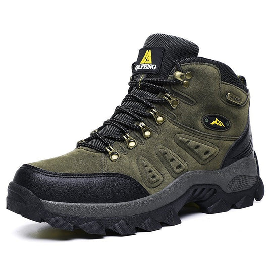 Men's Waterproof Boots For Work, Montana Mountains Men's Hiking Boots Green, Comfortable Steel Toe Boots For Men