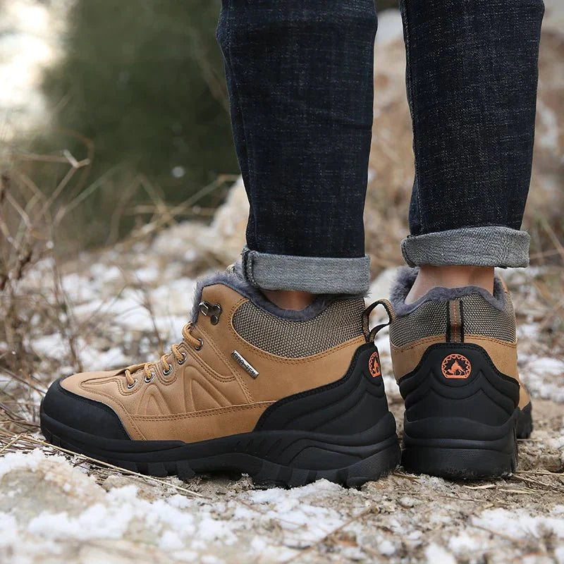 Men's Waterproof Boots For Work, Yosemite Trail Men's Hiking Boots Khaki, Comfortable Steel Toe Boots For Men
