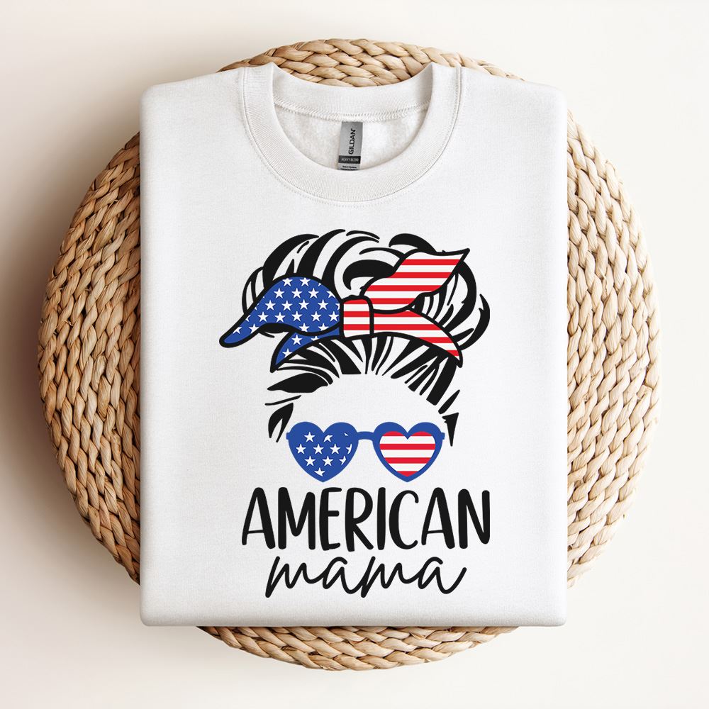 American Mama Sweatshirt, Mother's Day Sweatshirt, Mama Sweatshirt, Mother Gift