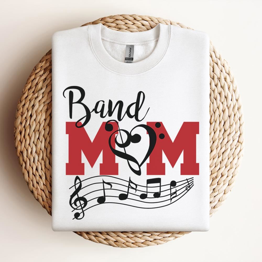 Band Mom Music Sweatshirt, Mother's Day Sweatshirt, Mama Sweatshirt, Mother Gift