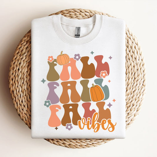 Retro Fall Vibes Sweatshirt, Mother's Day Sweatshirt, Mama Sweatshirt, Mother Gift