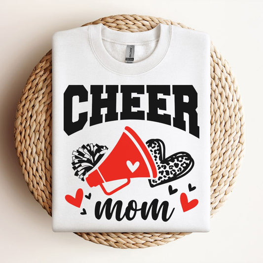 Football Leopard Print Heart Sweatshirt, Mother's Day Sweatshirt, Mama Sweatshirt, Mother Gift