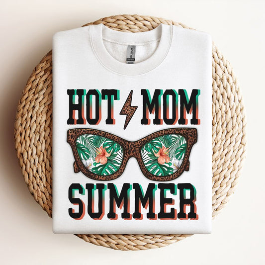 Hot Mom Summer  Summer Mom  Summer Beach Sweatshirt, Mother's Day Sweatshirt, Mama Sweatshirt, Mother Gift