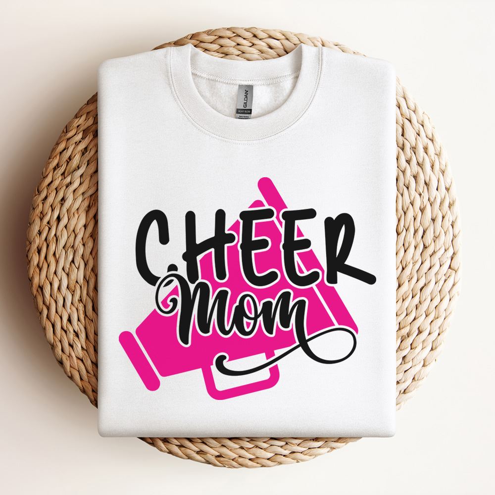 Cheerleader Megaphone Sweatshirt, Mother's Day Sweatshirt, Mama Sweatshirt, Mother Gift