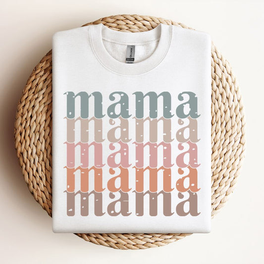 Mama Boho Distressed Stacked Sweatshirt, Mother's Day Sweatshirt, Mama Sweatshirt, Mother Gift