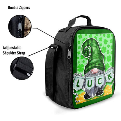 America Forever Irish Gnome Luck Lunch Bag, St Patrick's Day Lunch Box, St Patrick's Day Gift