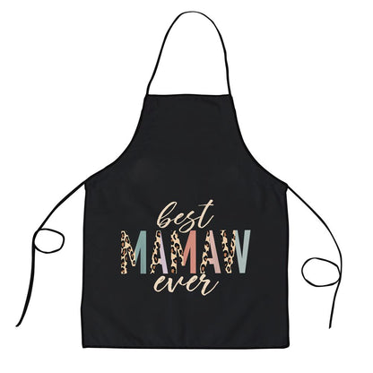 Best Mamaw Ever Gifts Leopard Print Mothers Day Apron, Mother's Day Apron, Kitchenware For Mom