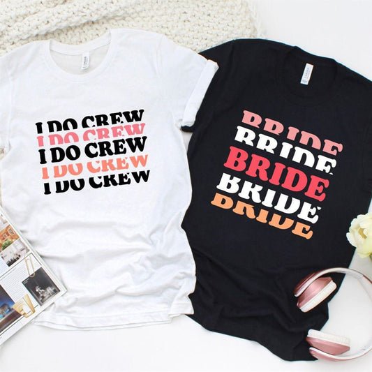 Bride & Groom Do Crew Stylish Matching Outfits For Fab Wedding Ensemble For Couples, Couple T Shirts, Valentine T-Shirt, Valentine Day Gift