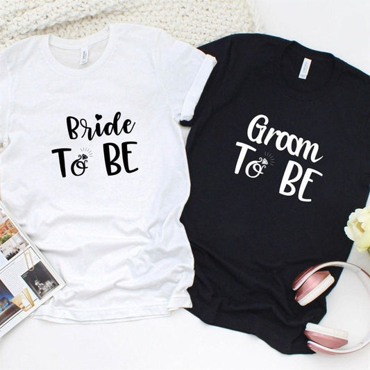 Bride & Groom To Be Matching Outfits Perfect Wedding Set For Couples, Couple T Shirts, Valentine T-Shirt, Valentine Day Gift