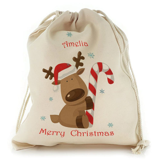 Candy Cane Reindeer Christmas Sack, Christmas Bag Gift, Christmas Tree Decoration Ideas, Christmas Gift 2023