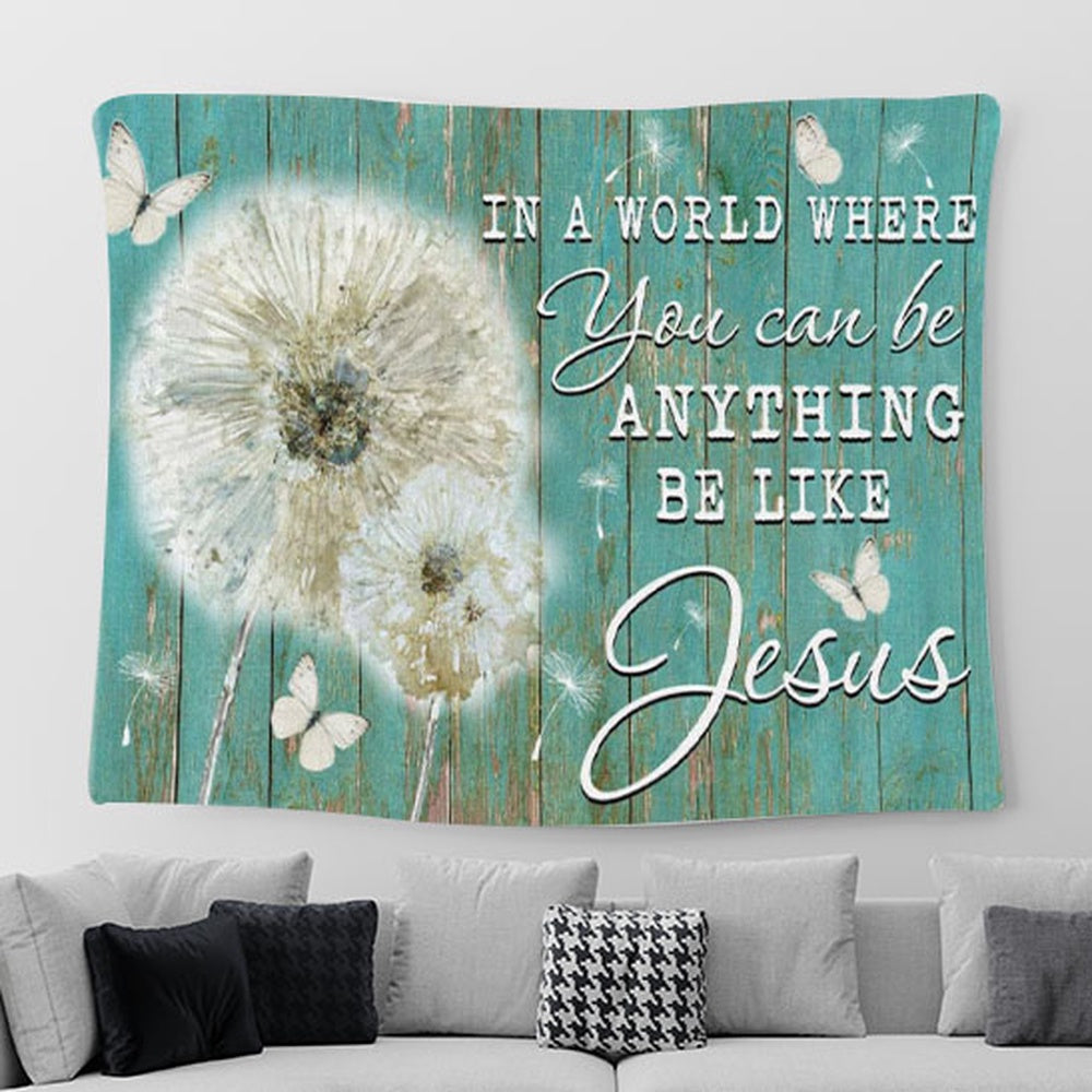 Christian Wall Art I Will Walk By Faith Even When I Cannot See Tapestry Print - Christian Tapestries For Room Decor