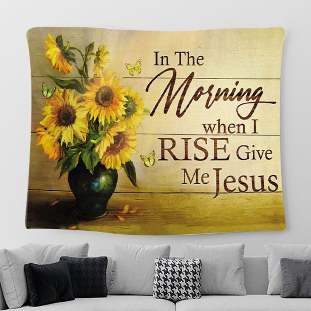 Christian Wall Art In A World Where You Can Be Anything Be Like Jesus Tapestry Art - Christian Tapestries For Room Decor