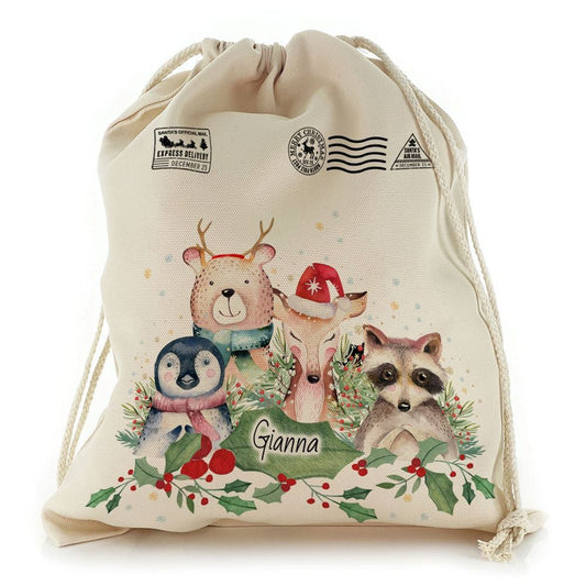 Christmas Animals Christmas Sack, Christmas Bag Gift, Christmas Tree Decoration Ideas, Christmas Gift 2023