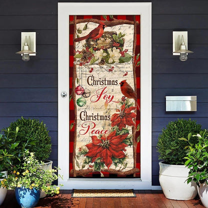 Christmas Joy Christmas Peace Door Cover, Door Christmas Cover, Xmas Door Covers, Christmas Gift, Christmas Door Coverings