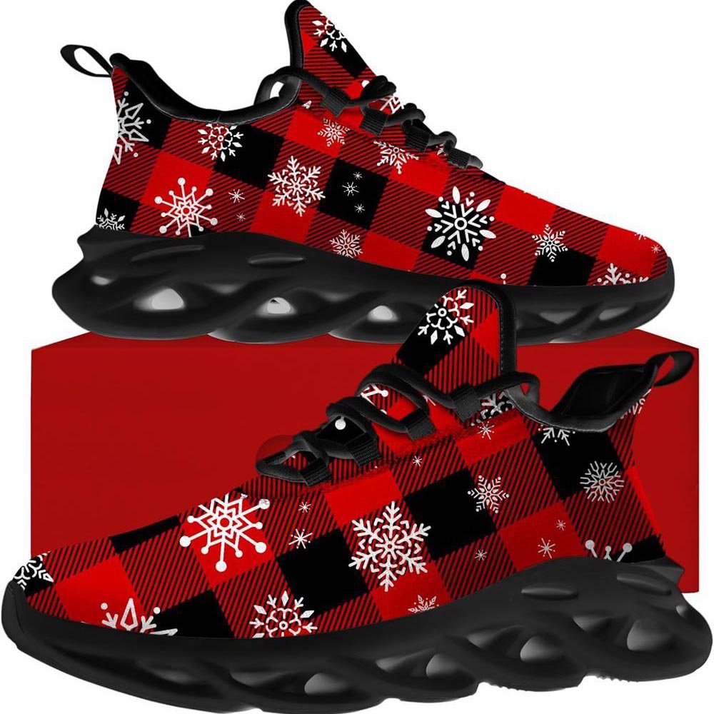 Christmas Snowflakes Max Soul Shoes For Men & Women, Best Running Shoes, Christmas Shoes Gift, Winter Sneakers