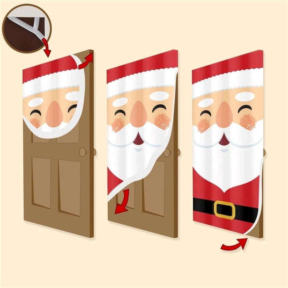 Christmas Snowman Door Cover Festive Decorations & Winter Backdrop Banner, Xmas Door Covers, Christmas Gift, Christmas Door Coverings