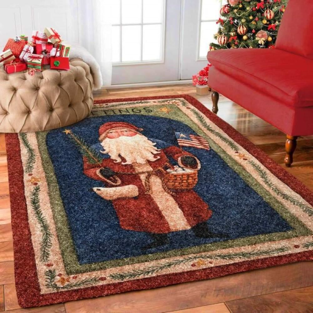 Cocooned In Holiday Comfort With Christmas Limited Edition Rug, Christmas Rug, Christmas Living Room Decor Rug, Christmas Floot Mat