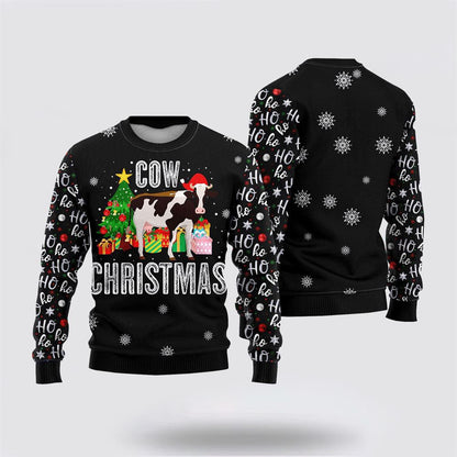 Cow Ugly Christmas Sweater For Men And Women, Farm Ugly Sweater, Christmas Fashion Winter