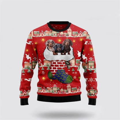 Dachshund Dog Light Up Ugly Christmas Sweater, Christmas Gift For Dog Love, Christmas Fashion Winter
