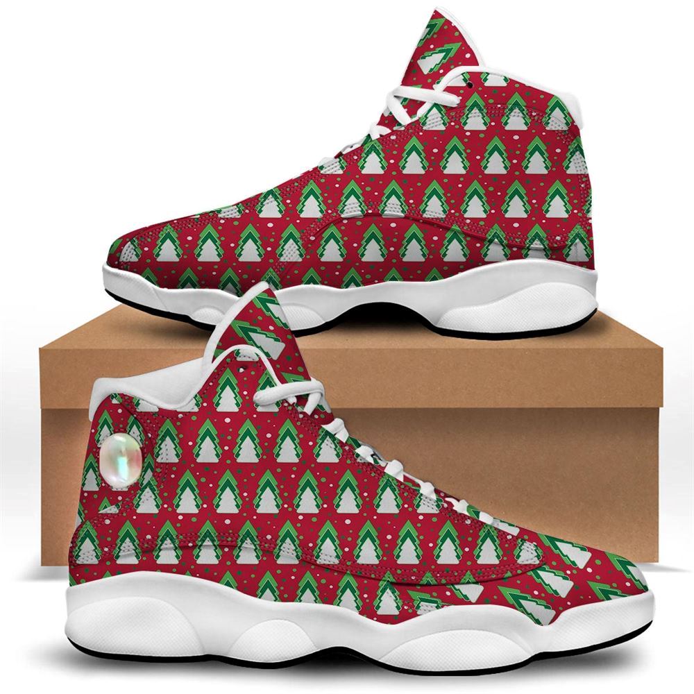 Dots Merry Christmas Print Pattern Jd13 Shoes For Men & Women, Christmas Basketball Shoes, Gift Christmas Shoes, Winter Fashion Shoes
