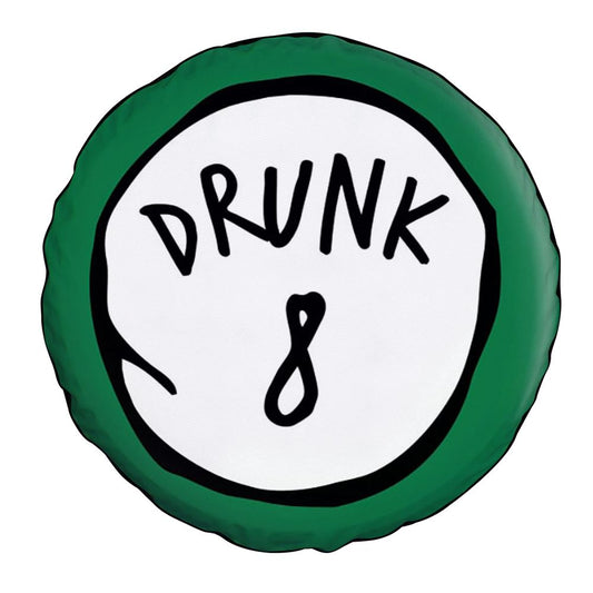Drunk 8 Car Tire Cover, St Patrick's Day Car Tire Cover, Shamrock Spare Tire Cover Wrangler
