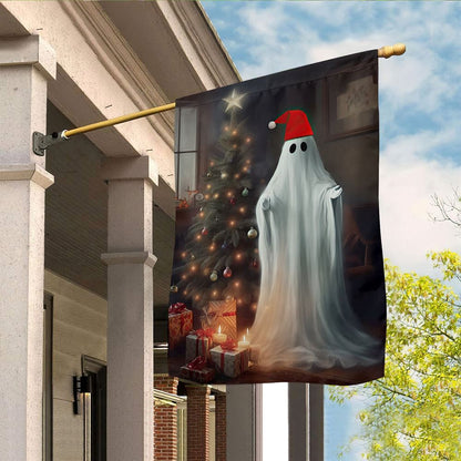 Funny Ghost Come Here Christmas Flag, Christmas Gift, Christmas Garden Flags, Christmas Outdoor Flag