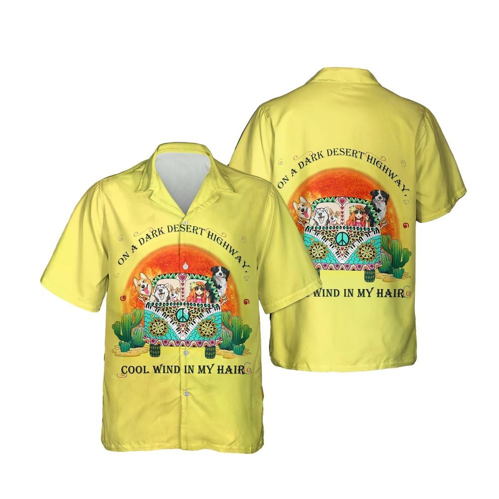 Funny Hippie Dog Hawaiian Shirt, Hippie Hawaiian Shirt, Hippie Shirt, Beach Shirt, Aloha Shirt