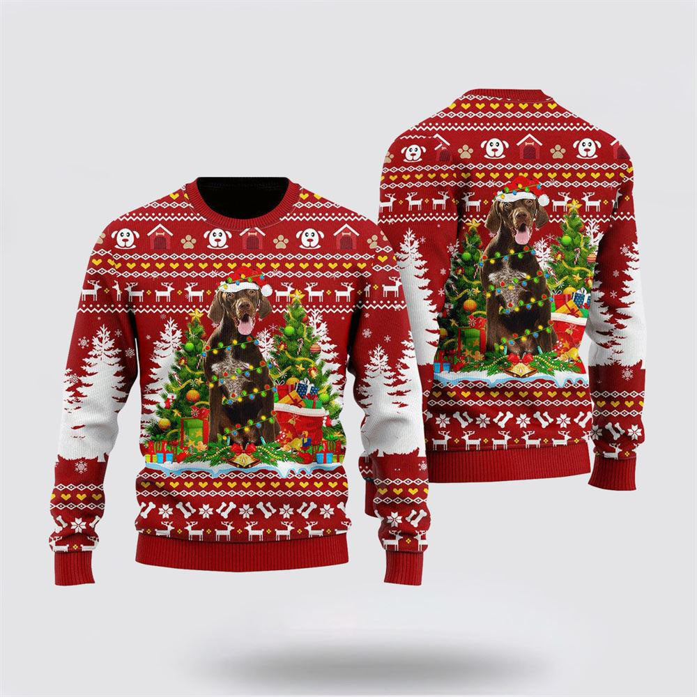 German Shorthaired Dog Ugly Christmas Sweater, Christmas Gift For Dog Love, Christmas Fashion Winter