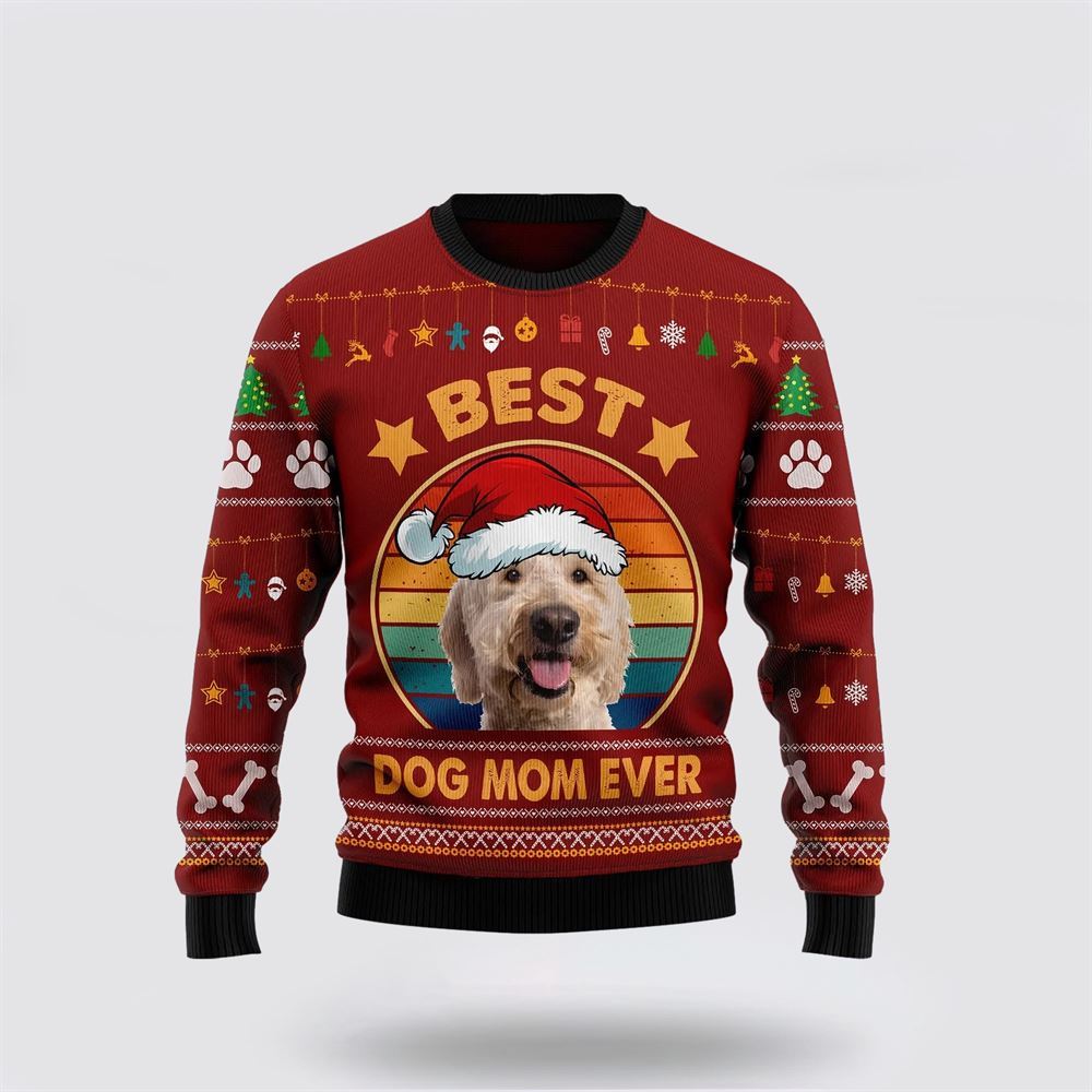 Goldendoodle Best Dog Mom Ever Ugly Christmas Sweater, Christmas Gift For Dog Love, Christmas Fashion Winter