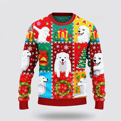 Great Pyrenees Dog Lovers Christmas Wishes All Over Sweater, Christmas Gift For Dog Love, Christmas Fashion Winter