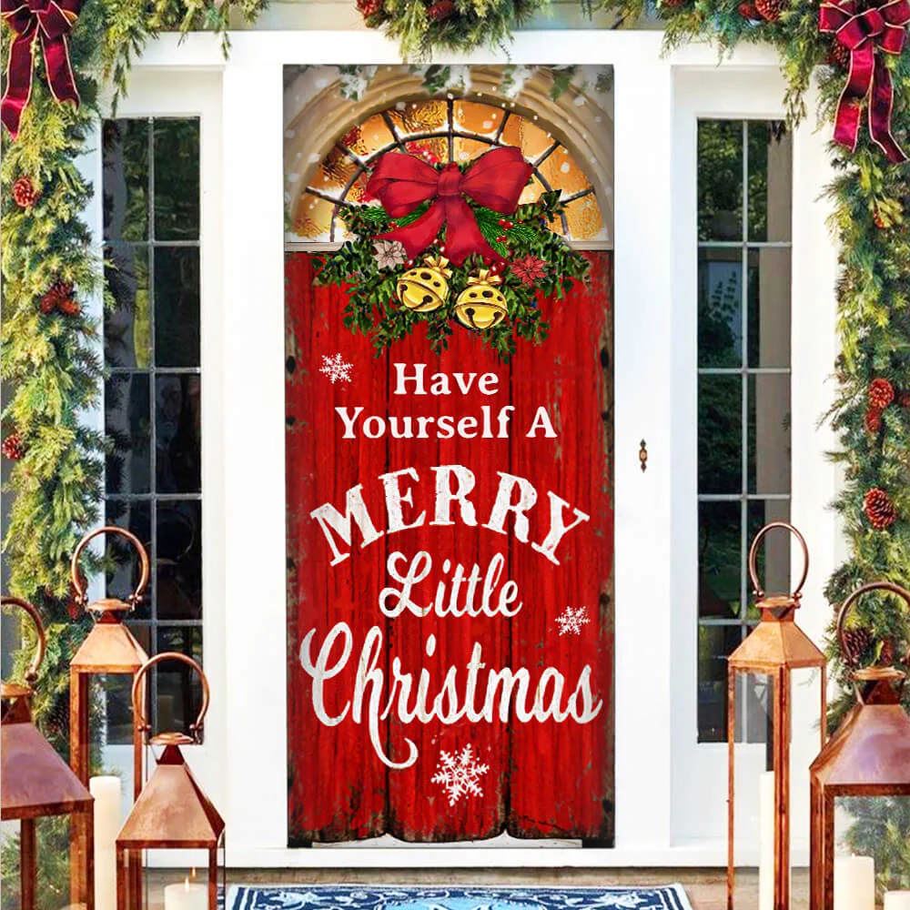 Have Yourself a Merry Little Christmas Door Cover, Xmas Door Covers, Christmas Gift, Christmas Door Coverings