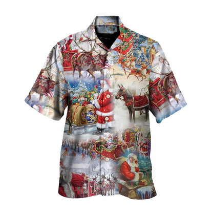 Hawaiian Christmas shirt, Christmas Believe In The Magic Of Christmas Hawaiian Shirt, Christmas Gift, Hawaiian Aloha Shirt